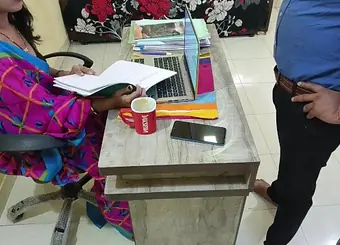 Observe Indian office chick Mumbai Ashu get her taut slit porked by her manager's rock hard penis