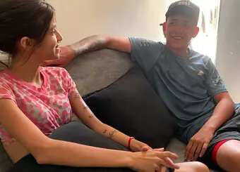 My sis-in-law lets me visit her while she's away, and I get a hot load on my clit