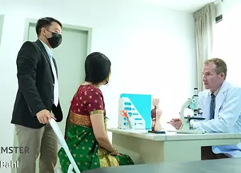 Watch this gorgeous Indian Desi get her tight pussy stretched by her enormous stiffy therapist