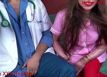 Indian GONZO physician plumbs cock-squeezing labia in Hindi