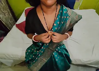 Desi Aunty with Indian Charm Helps Stepbro With His Wife's Saving Grace