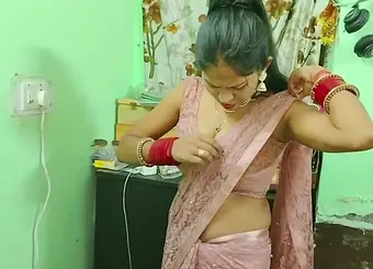 Desi Indian Stepmom and Indian Desi Aunty get wild with hard screwing in a homemade gangbang