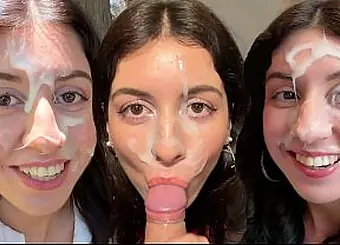 College Faces Jizm Glazed Katty West & Falcon Al