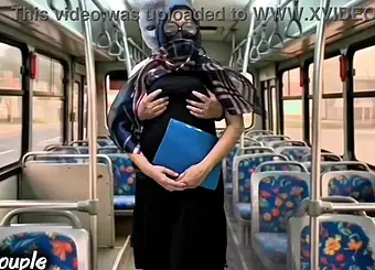 Pinaythreesome & Indowife get wild in public bus ride with stranger