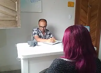 Hot chubby mom with massive boobs and a bum gets a steamy dildo-fucking session