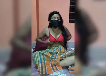 Hot Indian girl shares her pussy and ass with webcam guy in village