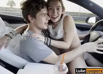Luke Cooper gets naughty in moving van with taboo sex and big ass action