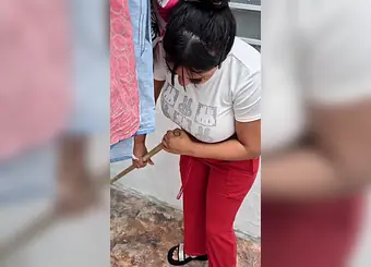 Witness me fuck a Venezuelan step-mom's bootie and mounds until she's so packed with spunk she can't take it anymore!