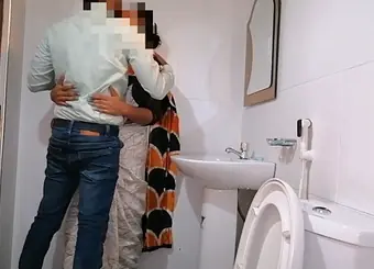 Drilling my Secretary in the Office Bathroom