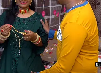 Desi Pari Bhabhi Poke By Devar On B-Day With Hindi Chat