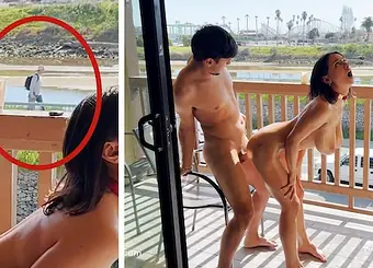 Plowing real Muslim muff in public outdoors. Real Arab funbags