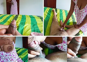 අම්මෝ පුතේ බාප්පාගේ එකට වඩා ලොකුයි නේ (පුංචිගේ සැප) Sri Lanka Sizzling Aunty She need Some Extra Bang-Out