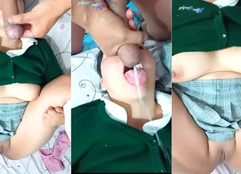 Japanese schoolgirl gulps down every drop of my jizz and stretches her thick ass for your viewing pleasure
