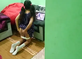 Step-sista gets her super hot rump and suck off on MMS Video: Desi village orgy with step-brother and sista