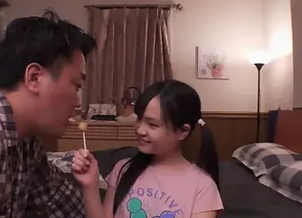 Lara Kudo's homemade porno flick: Giving Jelly to her diminutive Japanese daughter-in-law-in-law for years!