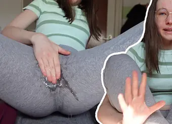 Observe this steamy teen bust in Leggins while getting her cock-squeezing vulva boinked!