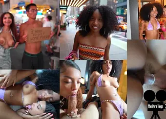 The Pornography Vlogs take on The Dark-hued Nubile's tries to rob Crimson-sizzling couple & get pulverized