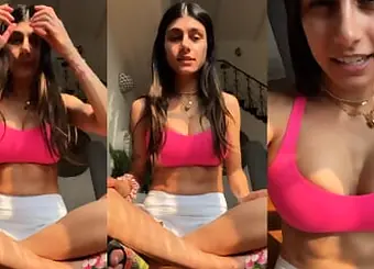 Mia Khalifa gives a new POINT OF VIEW hj & gets a phat bone rubdown in ASMR fashion